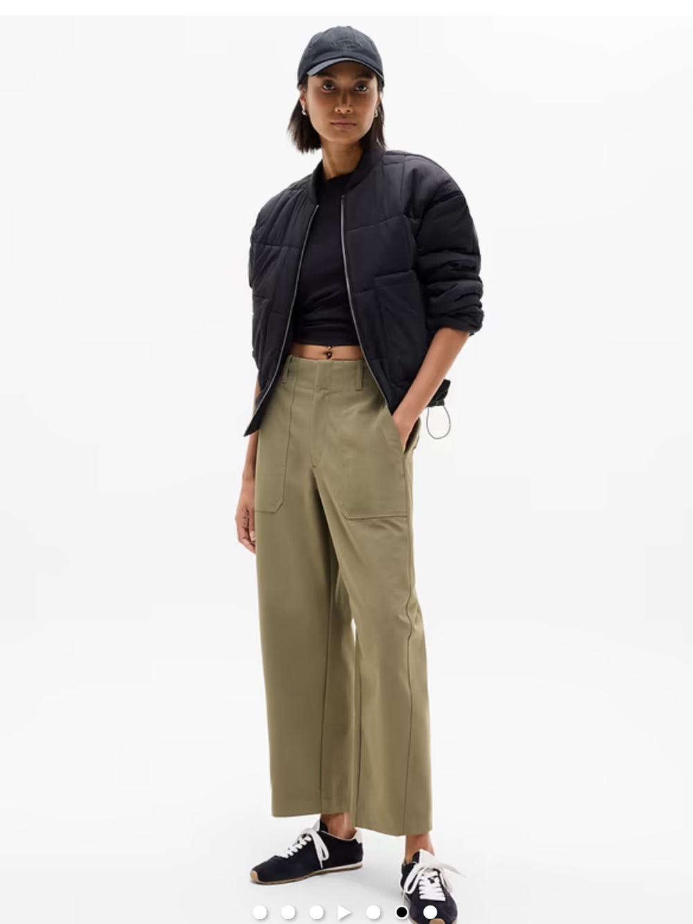 Athleta Olive Green Skyline Barrel HighRise Barrel Pants Sz 10 NWT - Casual, - Picture 4 of 11